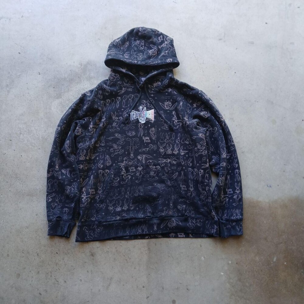Looney Tunes x Teddy Fresh Hoodie some holes and wear